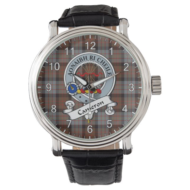 Klassiek Timeless clan Cameron van Erracht Weather Horloge (Voorkant)