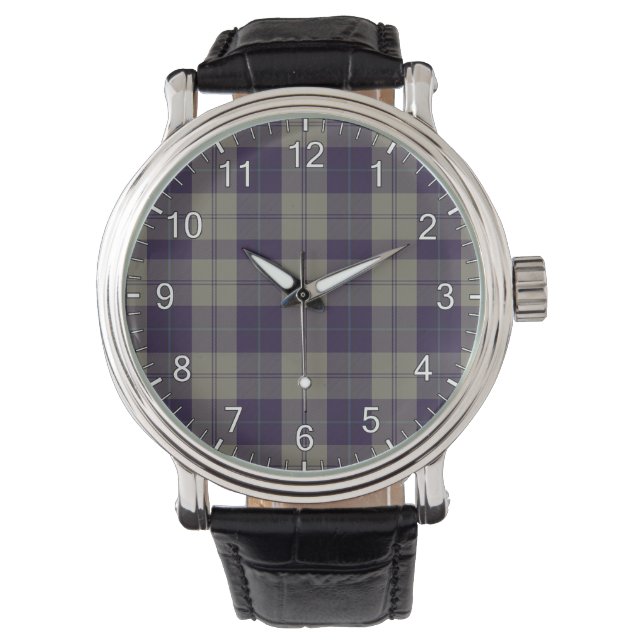 Klassiek Timeless Clan Cunningham Dress Blue Tarta Horloge (Voorkant)