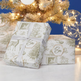 Klassiek toile winter naadloos patroon voor de fee cadeaupapier