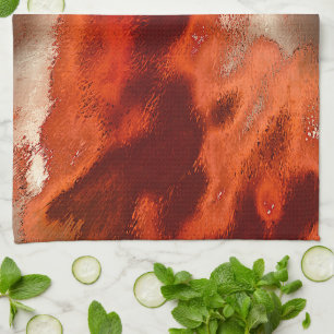 Klassiek tot gekleurd in tinten van intens rood &  theedoek