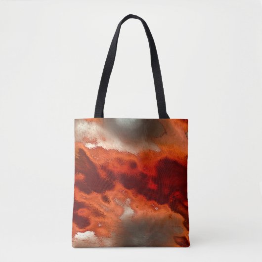 Klassiek tot gekleurd in tinten van intens rood &  tote bag (Voorkant)