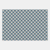 Klassiek traditioneel blauw beige beige beige beig inpakpapier vel (Voorkant 3)