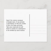 Klassiek, traditioneel "Dank je!" Briefkaart (Achterkant)