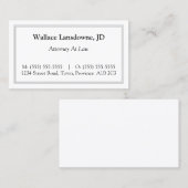 Klassiek, traditioneel en nostalgisch Visitekaartj Visitekaartje (Voorkant / Achterkant)