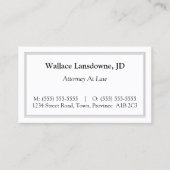 Klassiek, traditioneel en nostalgisch Visitekaartj Visitekaartje (Voorkant)