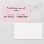 Klassiek, traditioneel en  Visitekaartje (Voorkant / Achterkant)