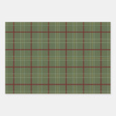 Klassiek traditioneel goudgroen geplakt inpakpapier vel (Voorkant 3)