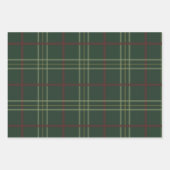 Klassiek traditioneel goudgroen geplakt inpakpapier vel (Voorkant 2)