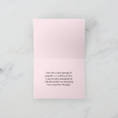 Klassiek & traditioneel "Onze condoleances..." Kaa Kaart (Binnen)