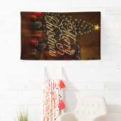 Klassiek, traditioneel Prettig kerstfeest  Spandoek (Insitu)