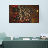 Klassiek, traditioneel Prettig kerstfeest  Spandoek (Beurs)