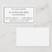 Klassiek, traditioneel Visitekaartje (Voorkant / Achterkant)