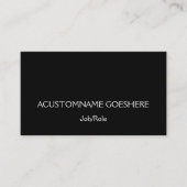 Klassiek, traditioneel Visitekaartje (Voorkant)