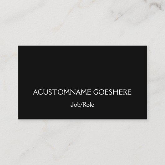 Klassiek, traditioneel Visitekaartje (Voorkant)