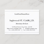 Klassiek, traditioneel Visitekaartje (Voorkant)