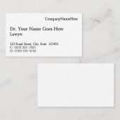 Klassiek, traditioneel visitekaartje
 visitekaartje (Voorkant / Achterkant)