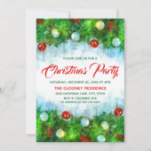 Klassiek traditioneel vrolijk kerstfeest kaart (Voorkant)