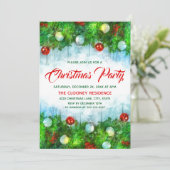 Klassiek traditioneel vrolijk kerstfeest kaart (Staand voorkant)