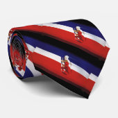 Klassiek transport, patriotische coureurs raceauto stropdas (Opgerold)