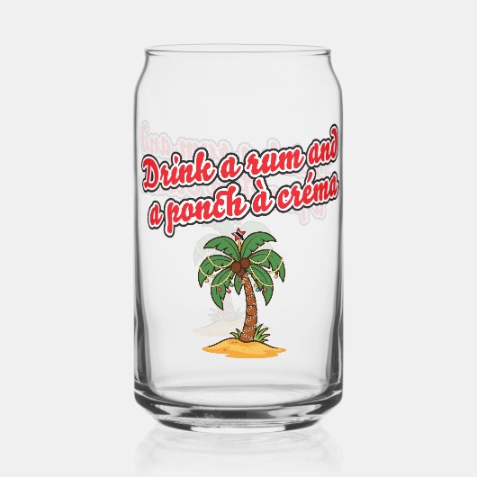 Klassiek Trini Kerst Drinkglas Blikvorm Glas (Voorkant)