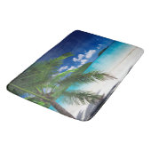 Klassiek tropisch eilandstrand paradijs badmat (Gekanteld)