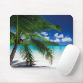 Klassiek tropisch eilandstrand paradijs muismat (Met muis)