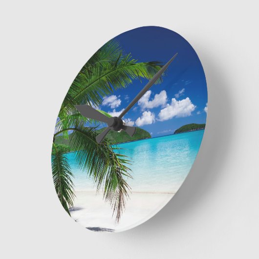 Klassiek tropisch eilandstrand paradijs ronde klok (Hoek)
