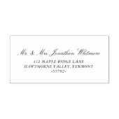 Klassiek Trouwadres Stempel met Kalligrafie (Afrduk)