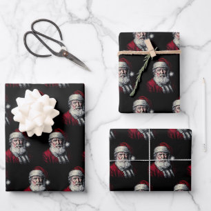 Klassiek Trump Kerstman Gezicht Grappige Kerst Vak Inpakpapier Vel
