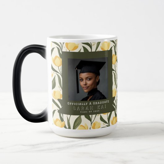 Klassiek tulp patroon afstuderen magische mok (Links)