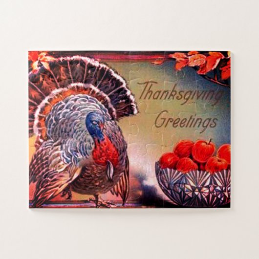 Klassiek Turkije en Bowl van appels Legpuzzel (Horizontaal)