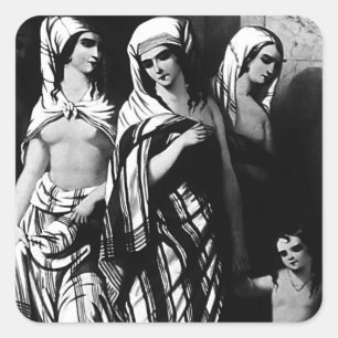 Klassiek Turkije Istanbul Topkapi museum 1970 Vierkante Sticker