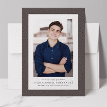 Klassiek tweed frame eenvoudige grijze foto afstud