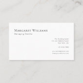 Klassiek Tweeletter Monogram Professioneel  Visitekaartje (Achterkant)