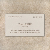 Klassiek Type Bone Visitekaartje