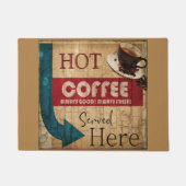 Klassiek uithangbord koffie deurmat (Voorkant)