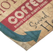 Klassiek uithangbord koffie korte tafelloper (Hoek)