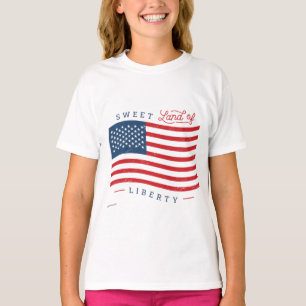 Klassiek USA Vlag Kinder T-shirt