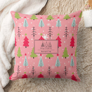 Klassiek  vakantiepatroon-kerstboom (5) kussen