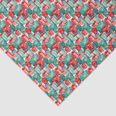 Klassiek vakantiepatroon Kerstmis Tissuepapier (Detail)