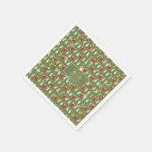 Klassiek  vakantiepatroon-kerstverlichting 2 servet (Hoek)