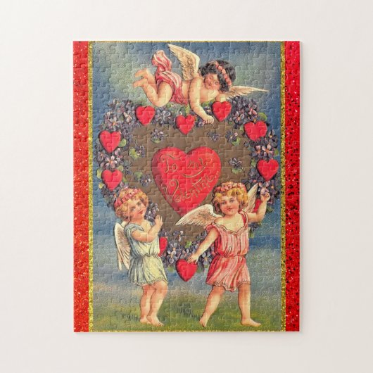 Klassiek Valentijnsdag Vakantie Cadeau Legpuzzel (Verticaal)
