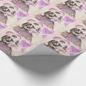 Klassiek Valentijnskoppel Cadeaupapier (Hoek)