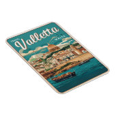 Klassiek Valletta, Malta reis souvenirs en cadeaus Magneet (Rechterzijde)