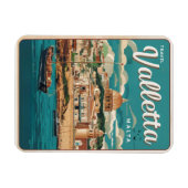 Klassiek Valletta, Malta reis souvenirs en cadeaus Magneet (Horizontaal)
