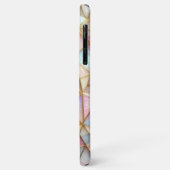 Klassiek vals iriserend glazen polygoonmozaïek Case-Mate iPhone case (Achterkant/links)