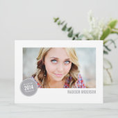 Klassiek van 2014-badge | Uitnodiging tot Afstuder (Staand voorkant)