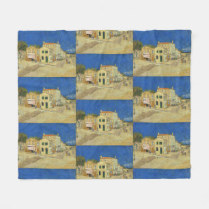 Klassiek Van Gogh Geel Huis Blauwe Lucht Schilderi Fleece Deken