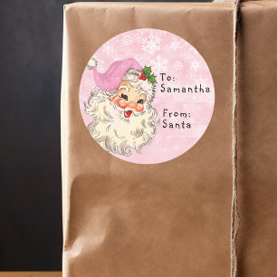 Klassiek Van Sinterklaas naar kind Cadeau Kerst Ro Ronde Sticker