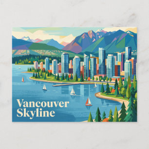 Klassiek Vancouver Silhouet Canada Briefkaart